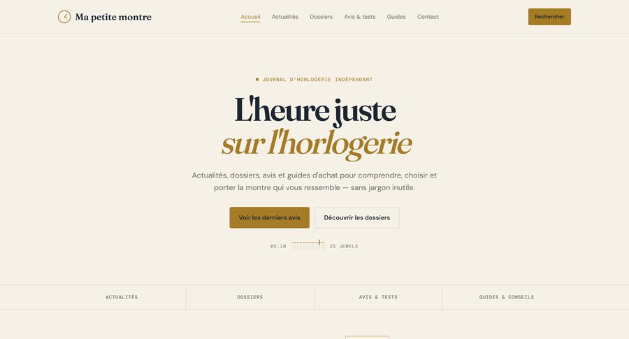 Site Ma Petite Montre
